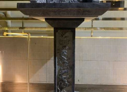 Mẫu bàn thờ thiên đá đặt trước nhà đẹp bán tại Long An - cây hương đá trước mộ, lăng mộ